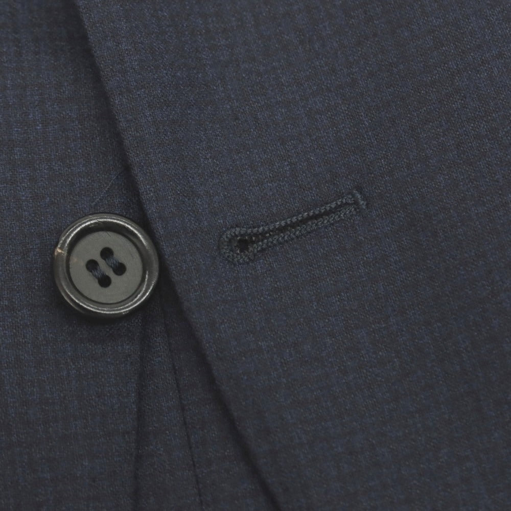 【新品】カナーリ CANALI CAre ウール チェック 3つボタンスーツ ネイビー【サイズ50】【 状態ランクN 】【 メンズ 】