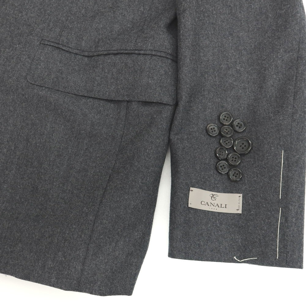 【新品】カナーリ CANALI ウール 3つボタンスーツ グレー【サイズ52】【 状態ランクN 】【 メンズ 】