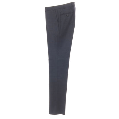 【中古】カナーリ CANALI ウール チェック 3つボタンスーツ ネイビーxブラウン【サイズ44】【 状態ランクA 】【 メンズ 】