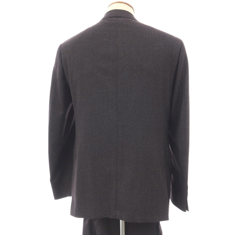 【新品】カナーリ CANALI ウール チェック 2つボタンスーツ グレー【サイズ48】【 状態ランクN 】【 メンズ 】