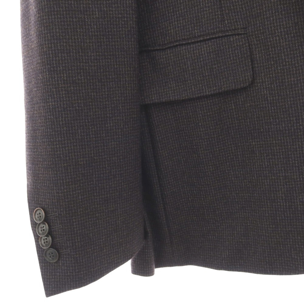 【新品】カナーリ CANALI ウール チェック 2つボタンスーツ グレー【サイズ48】【 状態ランクN 】【 メンズ 】
