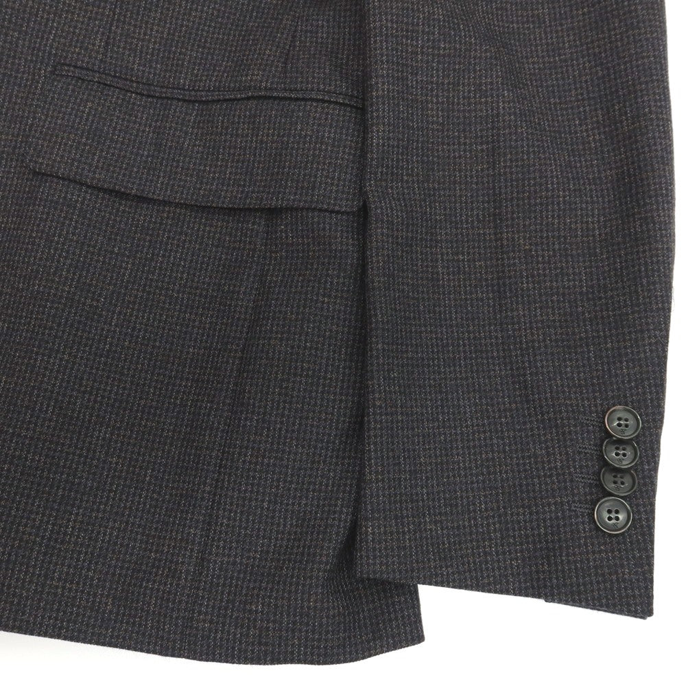 【新品】カナーリ CANALI ウール チェック 2つボタンスーツ グレー【サイズ48】【 状態ランクN 】【 メンズ 】