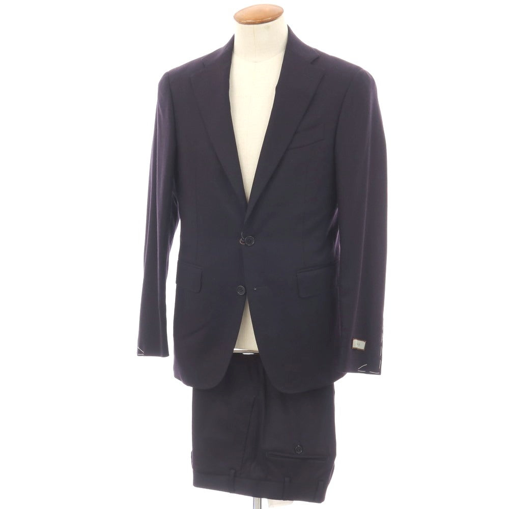 【新品】カナーリ CANALI CAre ウールポリエステルポリウレタン 2つボタンスーツ ネイビー【サイズ46】【 状態ランクN 】【 メンズ 】