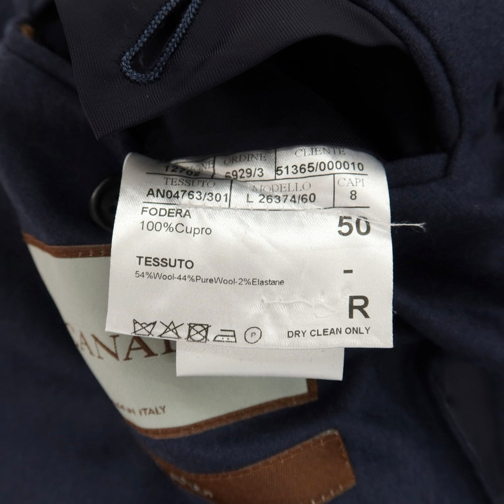 【新品】カナーリ CANALI CAre ウールポリウレタン 3つボタンスーツ ネイビー【サイズ50】【 状態ランクN 】【 メンズ 】