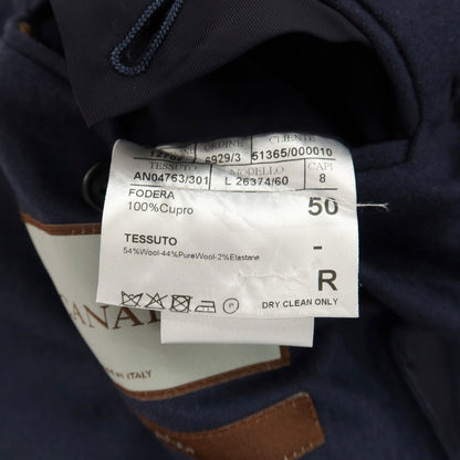 【新品】カナーリ CANALI CAre ウールポリウレタン 3つボタンスーツ ネイビー【サイズ50】【 状態ランクN 】【 メンズ 】