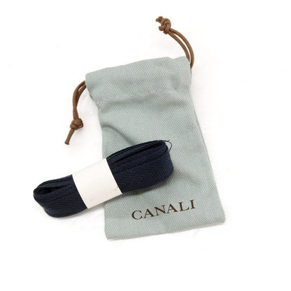 【新品】カナーリ CANALI ウール ストライプ 3つボタンスーツ ネイビーxブラック【サイズ44】【 状態ランクN 】【 メンズ 】