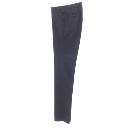 【新品】カナーリ CANALI ウール ストライプ 3つボタンスーツ ネイビーxブラック【サイズ44】【 状態ランクN 】【 メンズ 】