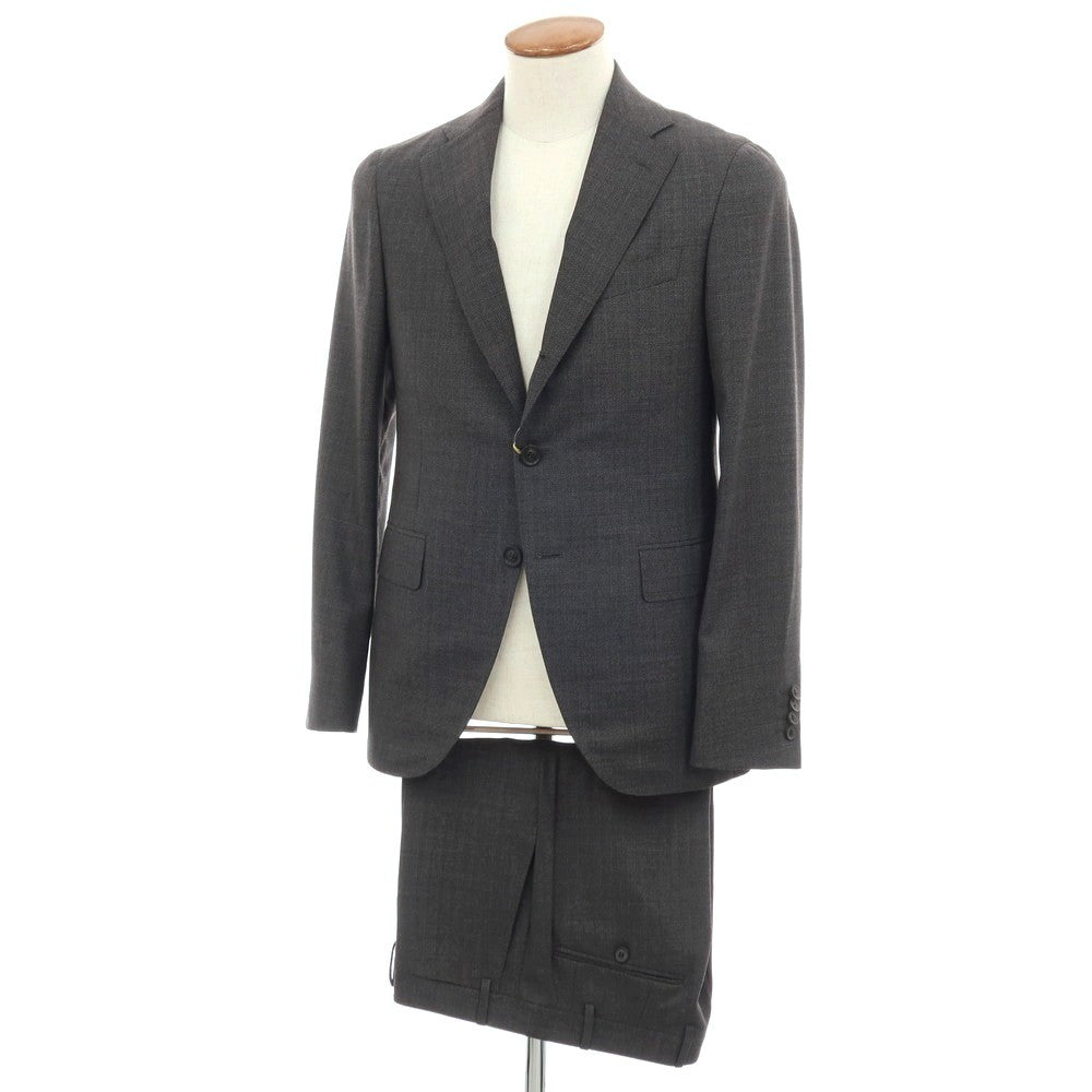 【新品】カナーリ CANALI Impeccabile ウール 3つボタンスーツ グレー【サイズ48】【 状態ランクN 】【 メンズ 】
