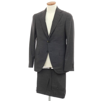 【新品】カナーリ CANALI Impeccabile ウール 3つボタンスーツ グレー【サイズ48】【 状態ランクN 】【 メンズ 】