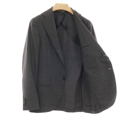 【新品】カナーリ CANALI Impeccabile ウール 3つボタンスーツ グレー【サイズ48】【 状態ランクN 】【 メンズ 】