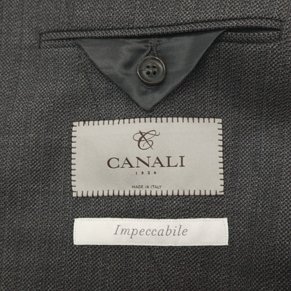 【新品】カナーリ CANALI Impeccabile ウール 3つボタンスーツ グレー【サイズ48】【 状態ランクN 】【 メンズ 】