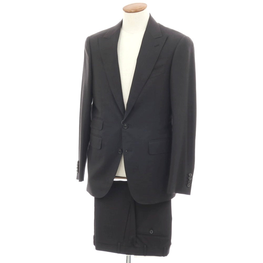 【新品アウトレット】カナーリ CANALI Impeccabile ウール 2つボタンスーツ ブラック【サイズ48】【 状態ランクN- 】【 メンズ 】