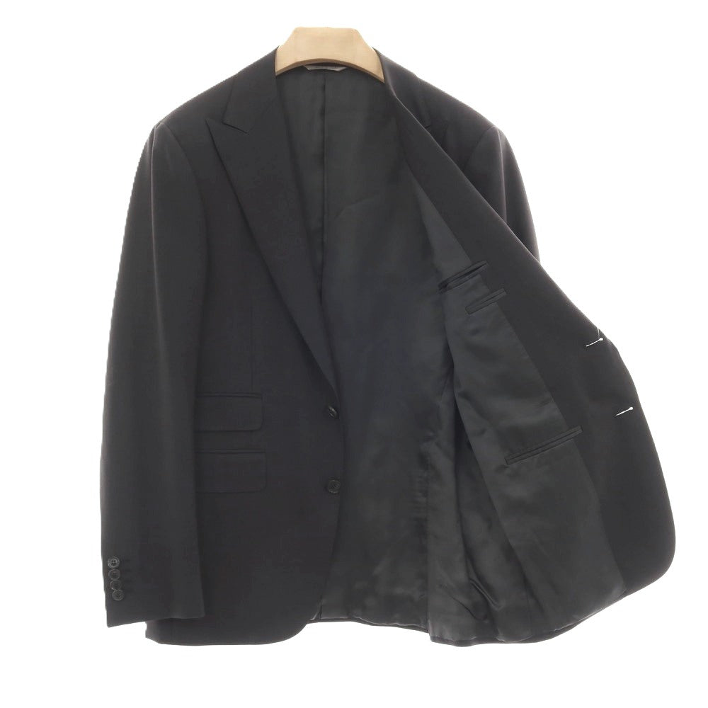 【新品アウトレット】カナーリ CANALI Impeccabile ウール 2つボタンスーツ ブラック【サイズ48】【 状態ランクN- 】【 メンズ 】