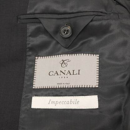 【新品アウトレット】カナーリ CANALI Impeccabile ウール 2つボタンスーツ ブラック【サイズ48】【 状態ランクN- 】【 メンズ 】