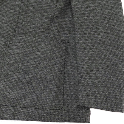 【新品】カナーリ CANALI コットンウールアクリル ジャージー ハウンドトゥース 2B テーラードジャケット グレーxブラック【サイズ46】【 状態ランクN 】【 メンズ 】