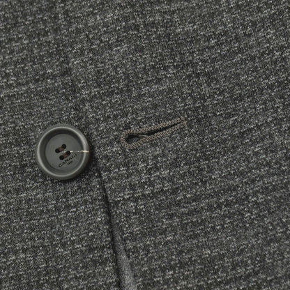 【新品】カナーリ CANALI コットンウールアクリル ジャージー ハウンドトゥース 2B テーラードジャケット グレーxブラック【サイズ46】【 状態ランクN 】【 メンズ 】