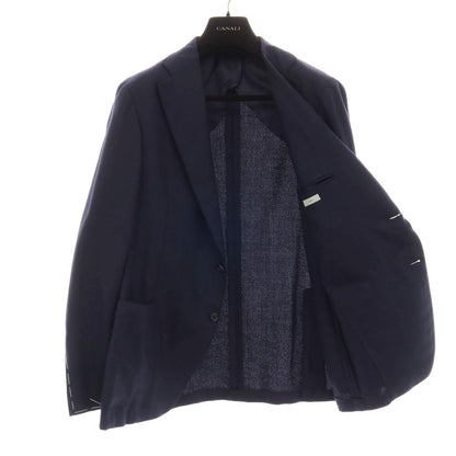【新品】カナーリ CANALI ストレッチ ウール 2B テーラードジャケット ネイビー【サイズ52】【 状態ランクN 】【 メンズ 】