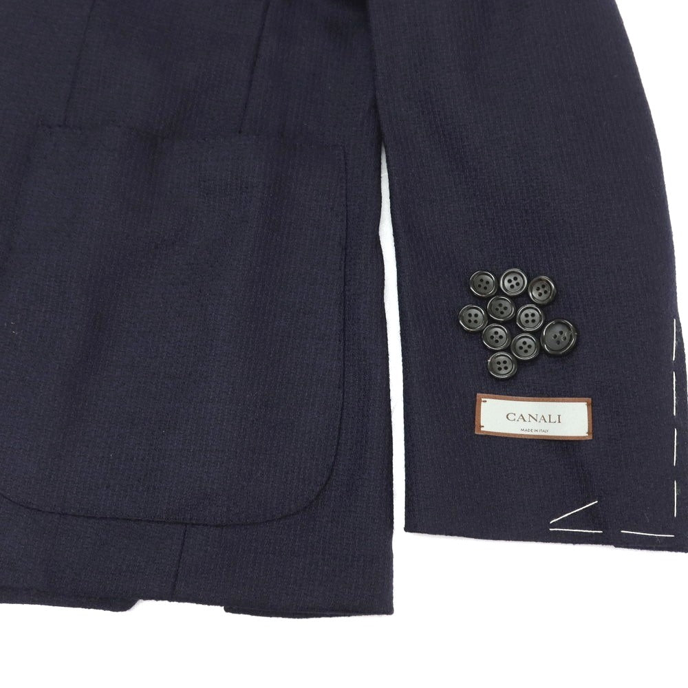 【新品】カナーリ CANALI ストレッチ ウール 2B テーラードジャケット ネイビー【サイズ54】【 状態ランクN 】【 メンズ 】