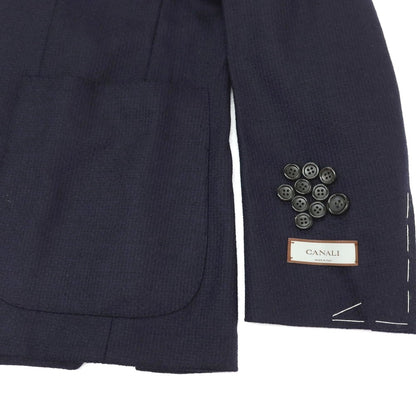 【新品】カナーリ CANALI ストレッチ ウール 2B テーラードジャケット ネイビー【サイズ54】【 状態ランクN 】【 メンズ 】