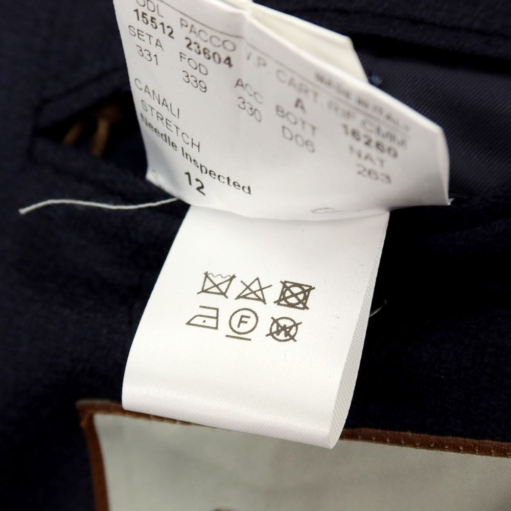 【新品】カナーリ CANALI ストレッチ ウール 2B テーラードジャケット ネイビー【サイズ54】【 状態ランクN 】【 メンズ 】