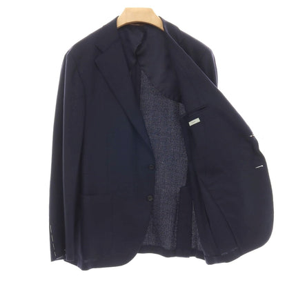 【新品】カナーリ CANALI ストレッチ ウール 2B テーラードジャケット ネイビー【サイズ54】【 状態ランクN 】【 メンズ 】