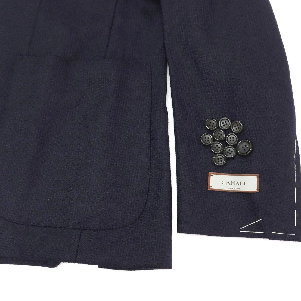 【新品】カナーリ CANALI ストレッチ ウール 2B テーラードジャケット ネイビー【サイズ54】【 状態ランクN 】【 メンズ 】