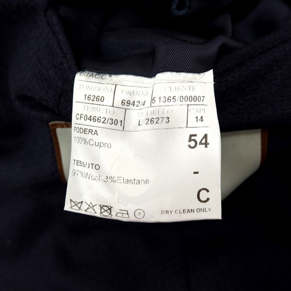 【新品】カナーリ CANALI ストレッチ ウール 2B テーラードジャケット ネイビー【サイズ54】【 状態ランクN 】【 メンズ 】