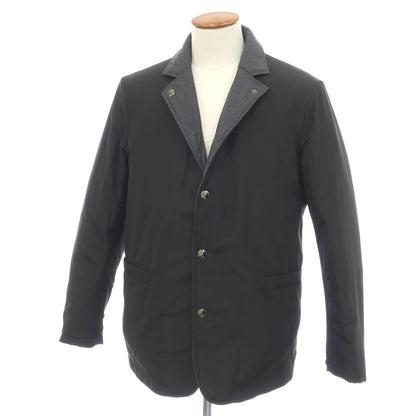 【新品】カナーリ CANALI リバーシブル ウール＆ポリエステル 中綿入り カジュアルジャケット グレーxブラック【サイズ48】【 状態ランクN 】【 メンズ 】