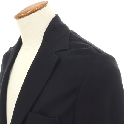 【新品】カナーリ CANALI レーヨンポリエステル ジャージー 裏起毛 2B カジュアルジャケット ブラック【サイズ46】【 状態ランクN 】【 メンズ 】