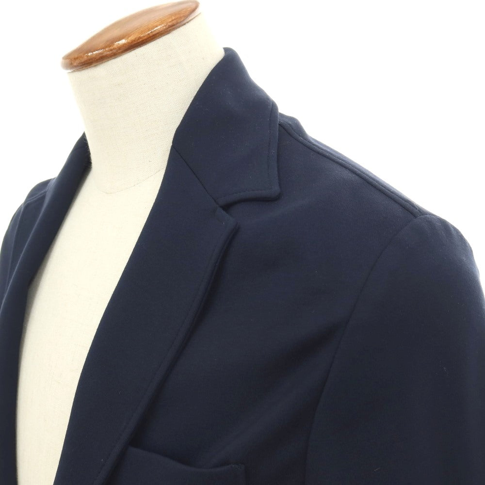 【新品】カナーリ CANALI レーヨンポリエステル ジャージー 裏起毛 2B カジュアルジャケット ネイビー【サイズ46】【 状態ランクN 】【 メンズ 】
