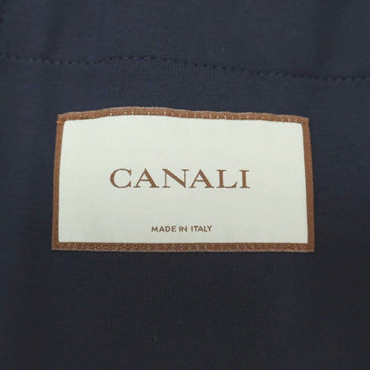 【新品】カナーリ CANALI レーヨンポリエステル ジャージー 裏起毛 2B カジュアルジャケット ネイビー【サイズ46】【 状態ランクN 】【 メンズ 】