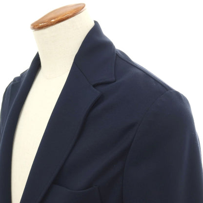 【新品】カナーリ CANALI レーヨンポリエステル ジャージー 裏起毛 2B カジュアルジャケット ネイビー【サイズ48】【 状態ランクN 】【 メンズ 】