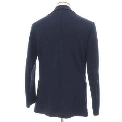 【新品】カナーリ CANALI レーヨンポリエステル ジャージー 裏起毛 2B カジュアルジャケット ネイビー【サイズ48】【 状態ランクN 】【 メンズ 】