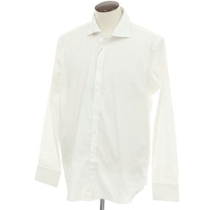 【新品】カナーリ CANALI ストレッチ コットンナイロン ワイドカラー ドレスシャツ ホワイト【サイズXXL】【 状態ランクN 】【 メンズ 】