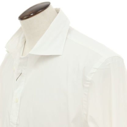 【新品】カナーリ CANALI ストレッチ コットンナイロン ワイドカラー ドレスシャツ ホワイト【サイズXXL】【 状態ランクN 】【 メンズ 】