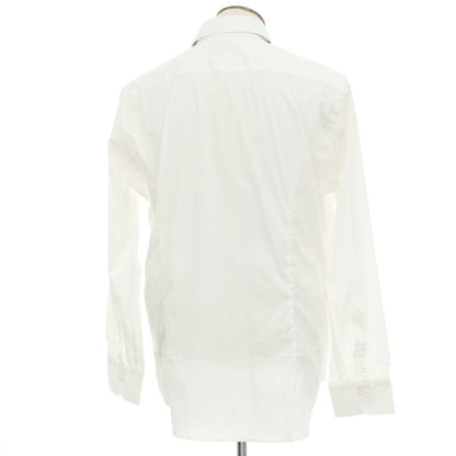 【新品】カナーリ CANALI ストレッチ コットンナイロン ワイドカラー ドレスシャツ ホワイト【サイズXXL】【 状態ランクN 】【 メンズ 】