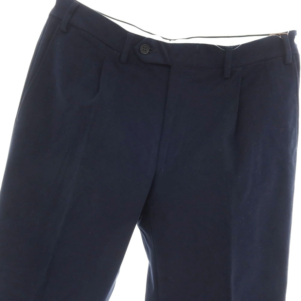 【新品】カナーリ CANALI ストレッチ ツイルコットン カジュアルスラックスパンツ ネイビー【サイズ46】【 状態ランクN 】【 メンズ 】
