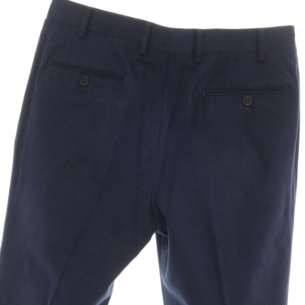 【新品】カナーリ CANALI ストレッチ ツイルコットン カジュアルスラックスパンツ ネイビー【サイズ46】【 状態ランクN 】【 メンズ 】