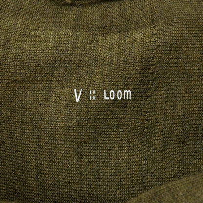 【新品】ヴィルーム V::loom ウール ニットソー プルオーバー パーカー フーディー オリーブ【サイズL】【 状態ランクN 】【 メンズ 】