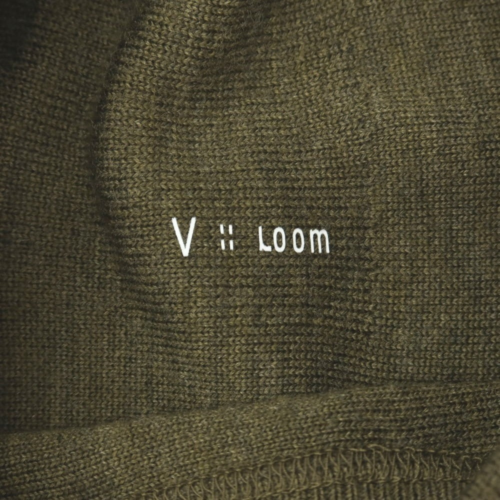 【新品】ヴィルーム V::loom ウール クルーネック ニットソー プルオーバーニット オリーブ【サイズL】【 状態ランクN 】【 メンズ 】