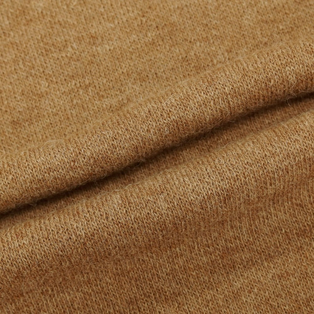 【新品アウトレット】ヴィルーム V::loom ウール系 モックネック プルオーバーニット ライトブラウン【サイズ表記なし（L位）】【 状態ランクN- 】【 メンズ 】