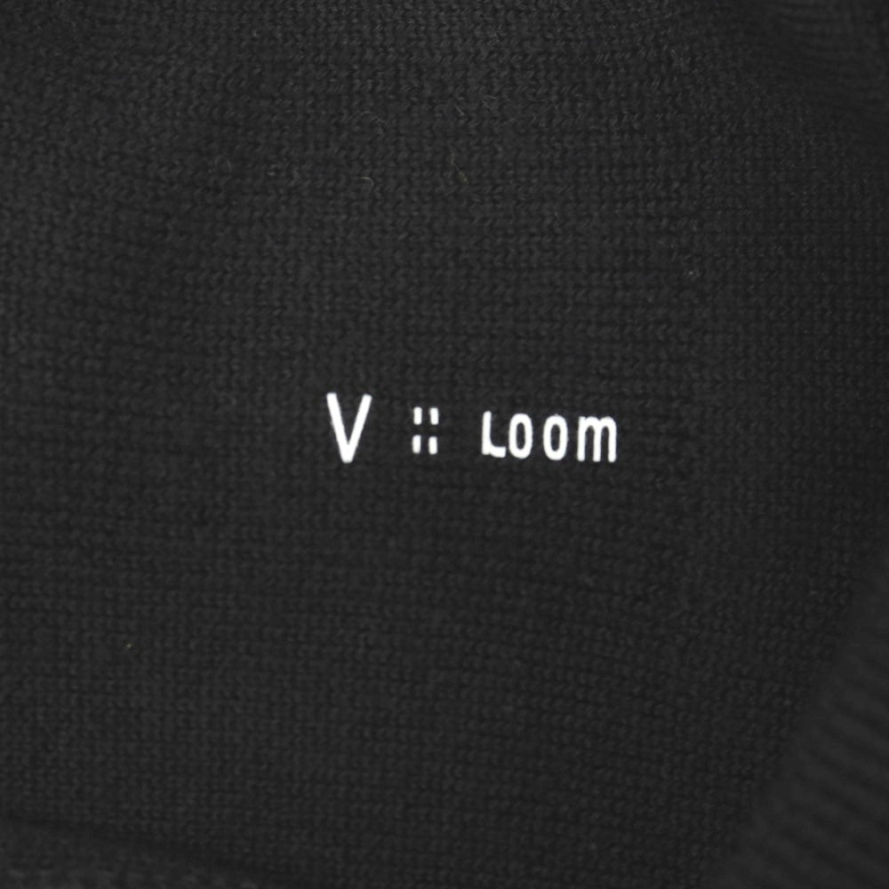 【新品アウトレット】ヴィルーム V::loom ウール クルーネック ニットソー プルオーバーニット ブラック【サイズ表記なし（L位）】【 状態ランクN- 】【 メンズ 】