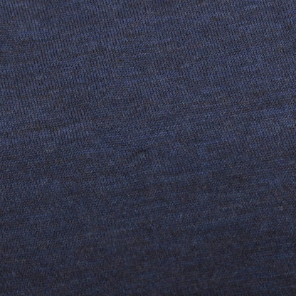 【新品アウトレット】ヴィルーム V::loom ハイゲージ エクストラファインメリノウール モックネック 半袖 プルオーバーニット ネイビー【サイズL】【 状態ランクN- 】【 メンズ 】