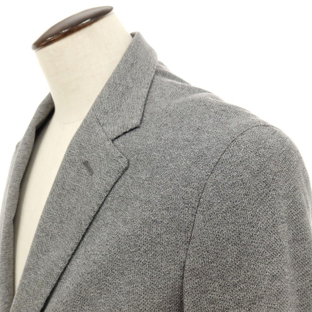 【中古】バルバ BARBA DYNAMIC コットン 2B テーラードジャケット グレーxライトグレー【サイズ50】【 状態ランクB 】【 メンズ 】