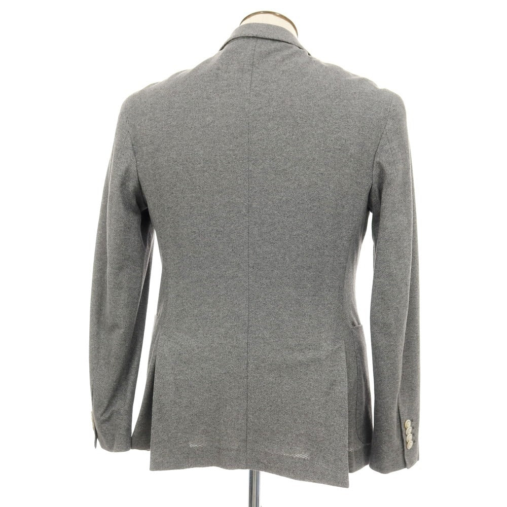 【中古】バルバ BARBA DYNAMIC コットン 2B テーラードジャケット グレーxライトグレー【サイズ50】【 状態ランクB 】【 メンズ 】