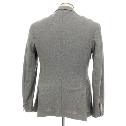 【中古】バルバ BARBA DYNAMIC コットン 2B テーラードジャケット グレーxライトグレー【サイズ50】【 状態ランクB 】【 メンズ 】