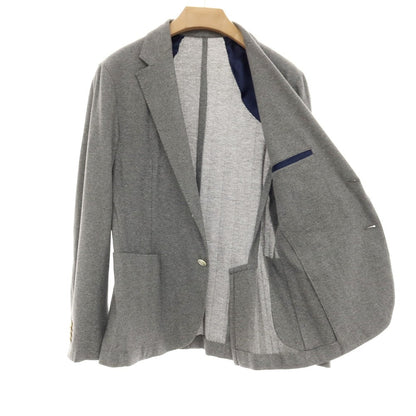 【中古】バルバ BARBA DYNAMIC コットン 2B テーラードジャケット グレーxライトグレー【サイズ50】【 状態ランクB 】【 メンズ 】