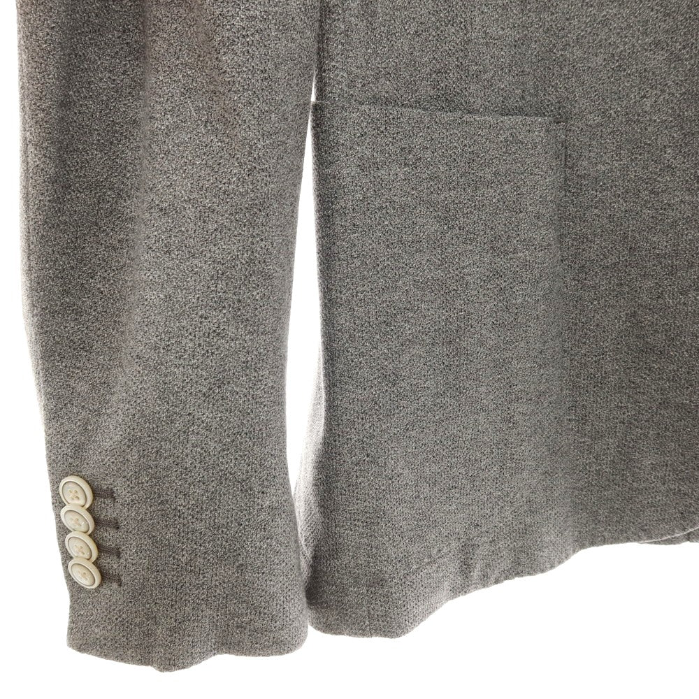 【中古】バルバ BARBA DYNAMIC コットン 2B テーラードジャケット グレーxライトグレー【サイズ50】【 状態ランクB 】【 メンズ 】