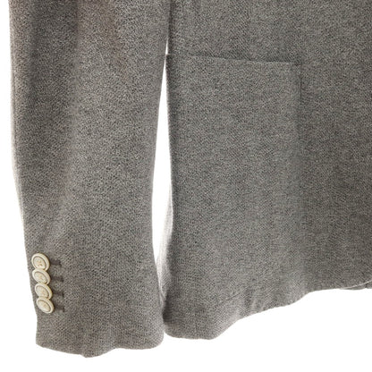 【中古】バルバ BARBA DYNAMIC コットン 2B テーラードジャケット グレーxライトグレー【サイズ50】【 状態ランクB 】【 メンズ 】