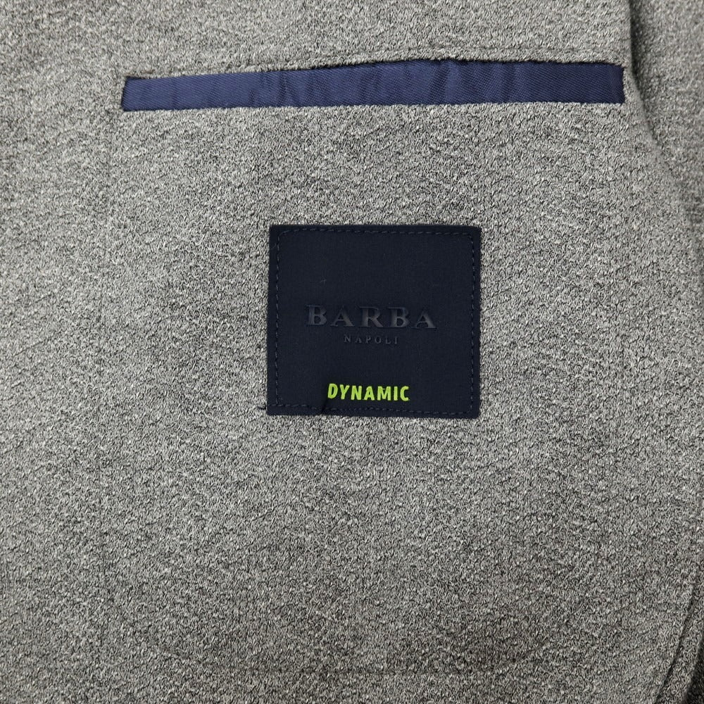 【中古】バルバ BARBA DYNAMIC コットン 2B テーラードジャケット グレーxライトグレー【 サイズ50 】【 状態ランクB 】【 メンズ 】 [APD]